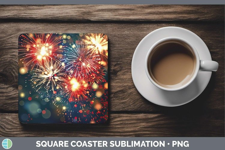GorgeousPatriotic Square Coaster design.