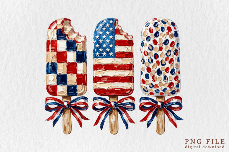 Patriotic Popsicle PNG