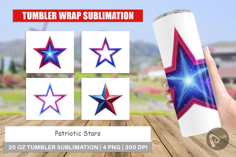 Tumbler Patriotic Stars