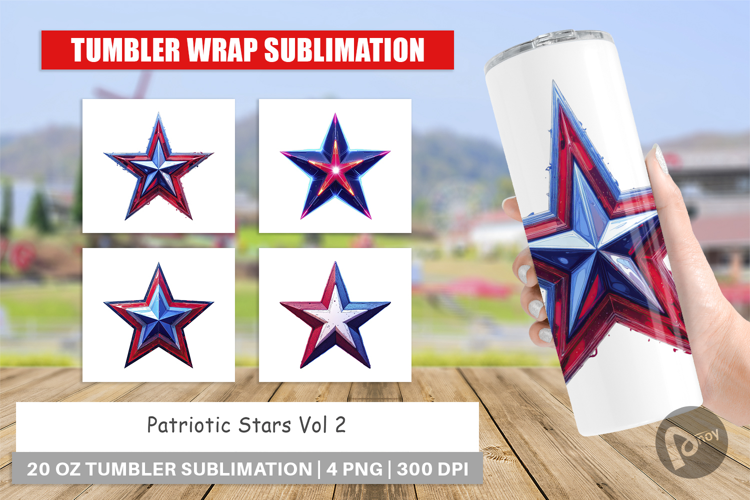 Tumbler Patriotic Stars