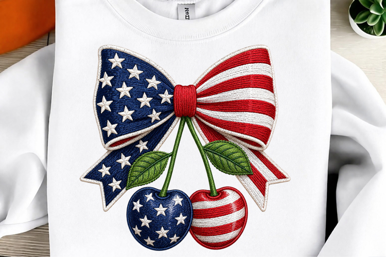 Patriotic Strawberry PNG Design