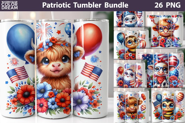 Patriotic Tumbler Bundle | 4th Of July Tumbler Bundle