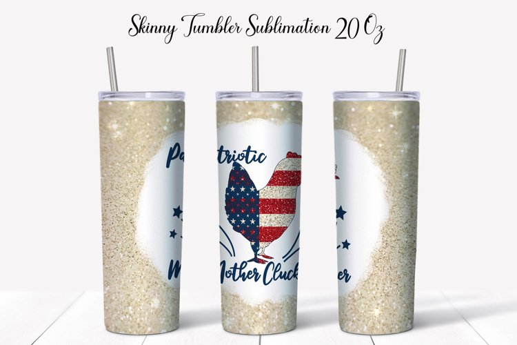 4th of July Tumbler Wrap | Patriotic Tumbler Design