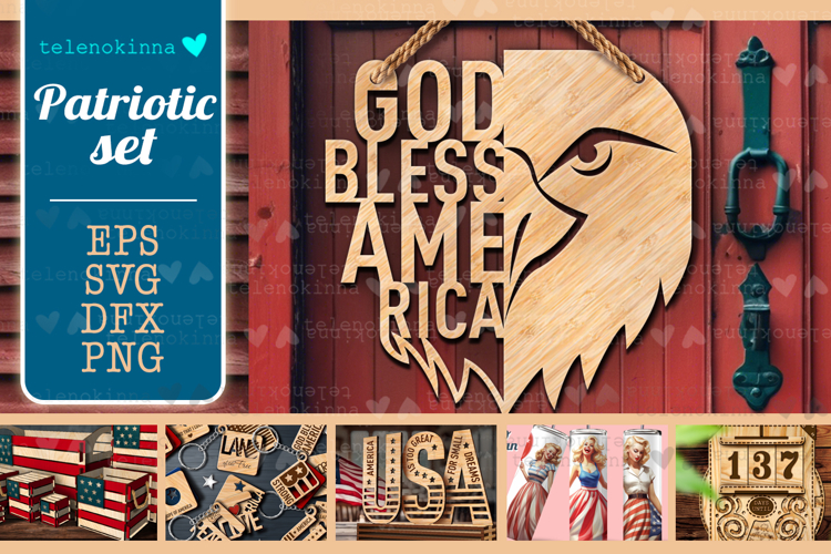 Patriotic set | 4th July decoration