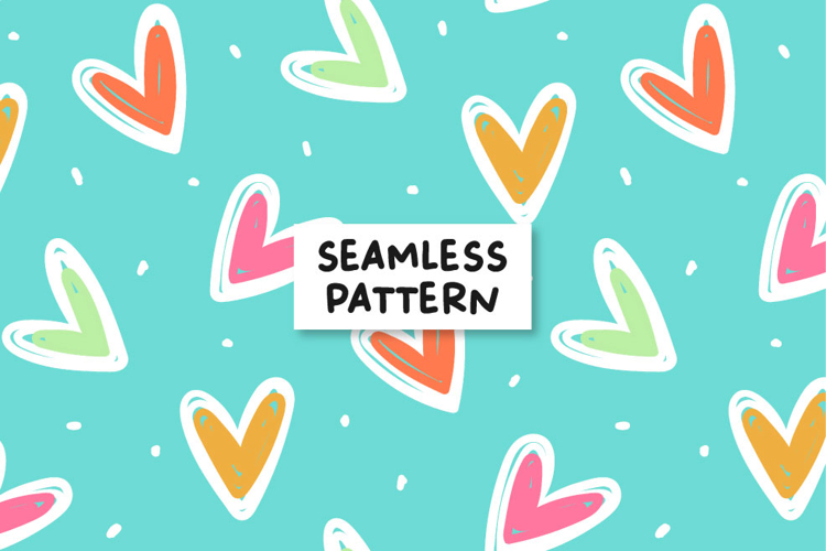 Hearts pattern. Love pattern. San valentine pattern