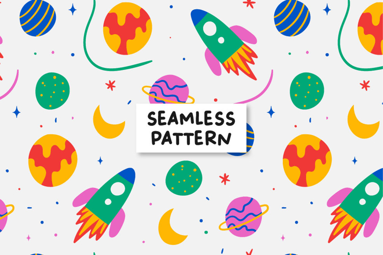 Space pattern. Space background.