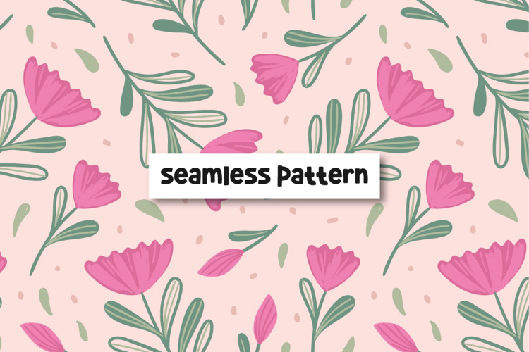 Floral seamless pattern. Floral digital paper