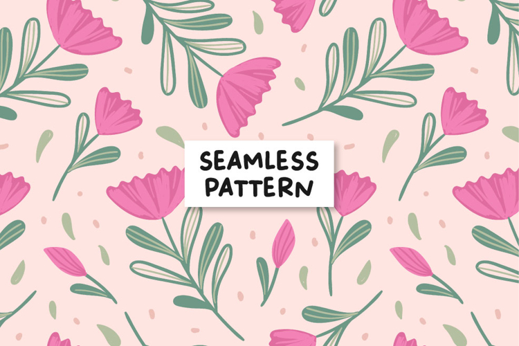 Floral seamless pattern. Floral digital paper