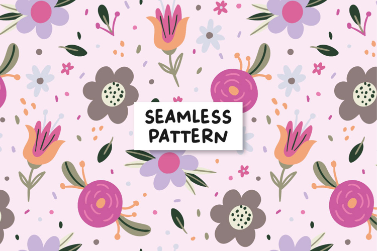 Floral seamless pattern. Spring pattern