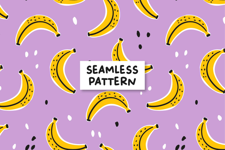Bananas Pattern. Fruit Pattern