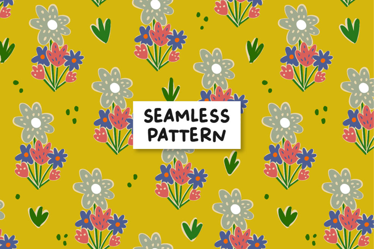 Floral pattern. Floral seamless pattern.