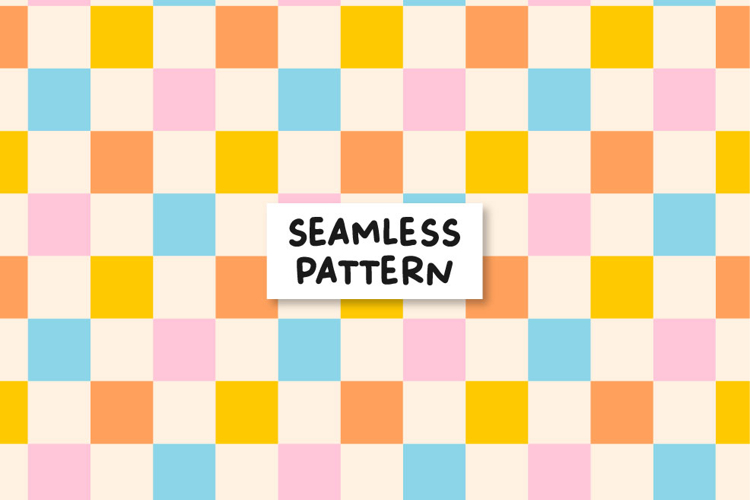Retro pattern. Chess board pattern. Repeat pattern