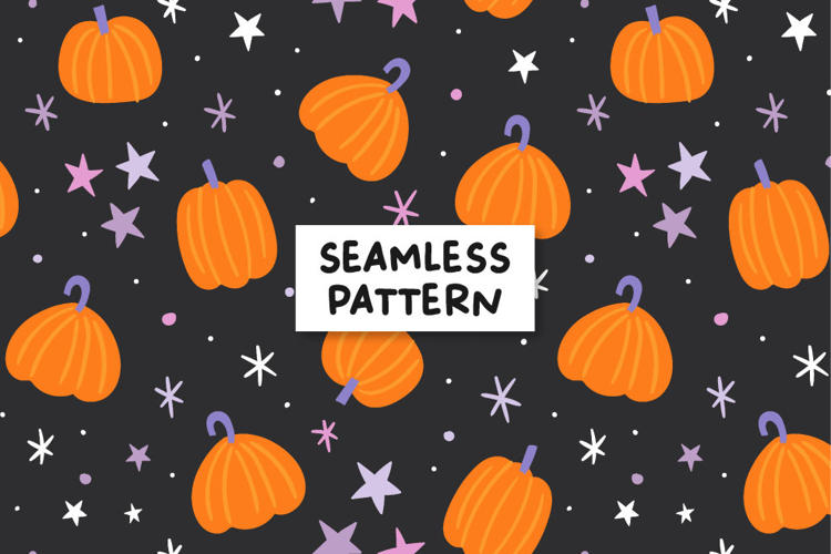 Halloween pattern. Pumpkin pattern. Autumn pattern