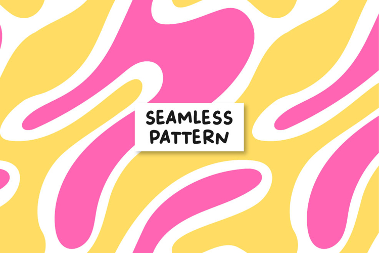 Abstract seamless pattern. Groovy pattern.