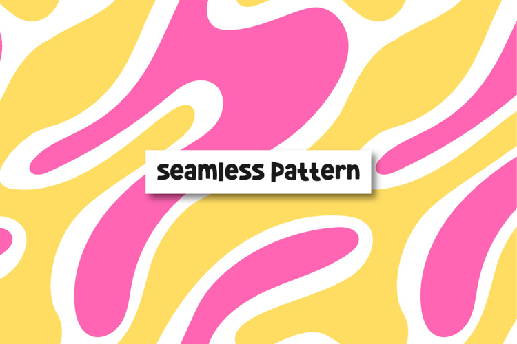 Abstract seamless pattern. Groovy pattern.