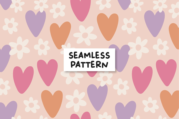 Hearts pattern. Love pattern. Heart seamless pattern