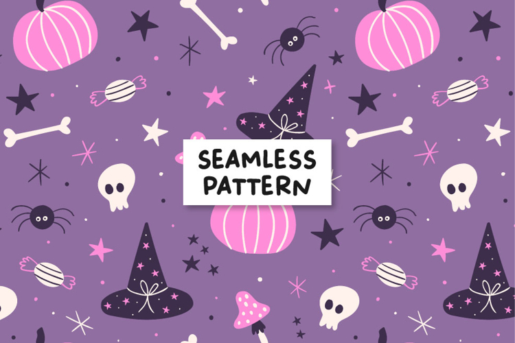 Halloween pattern. Halloween seamless.