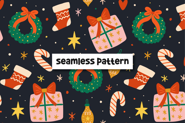 Christmas Seamless Pattern Image 2