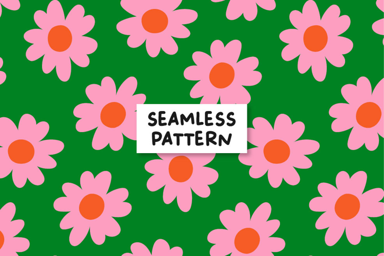 Floral pattern. Retro pattern. Floral vintage pattern