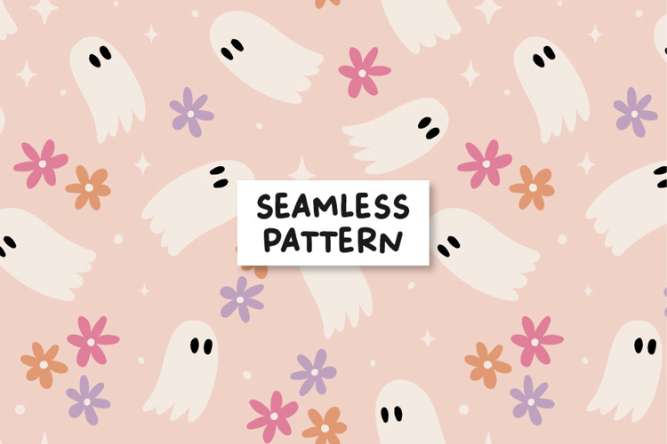 Halloween pattern. Halloween diital paper.