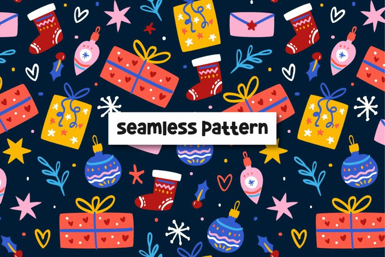 Christmas Seamless Pattern Image 16