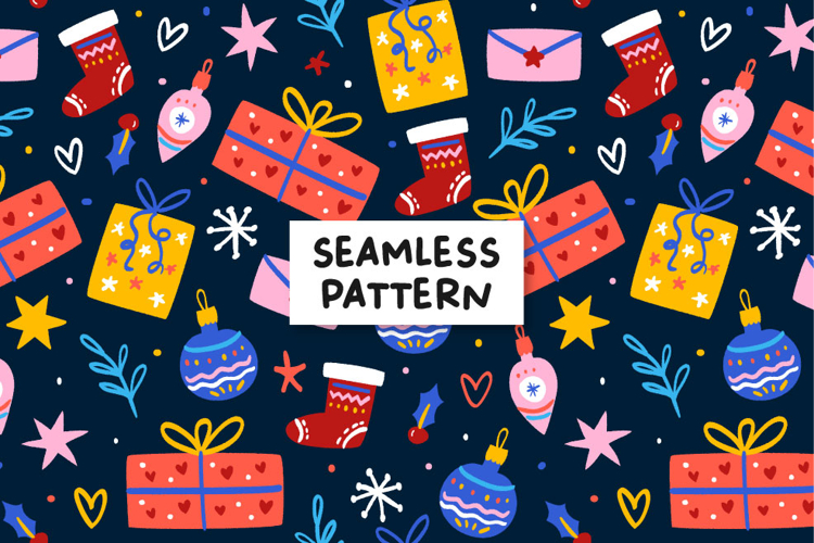 Christmas seamless pattern