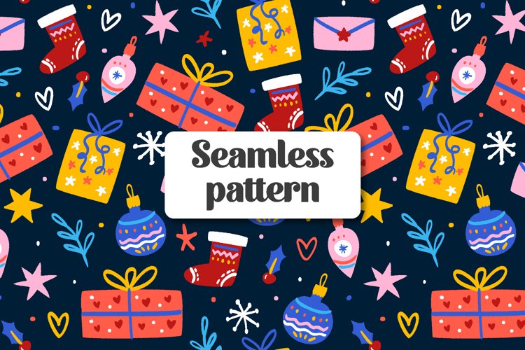 Christmas seamless pattern