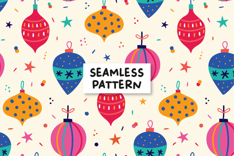 Christmas seamless pattern. Christmas pattern