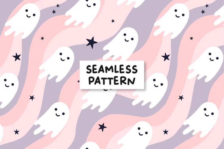 Halloween pattern. Groovy seamless pattern. Halloween paper