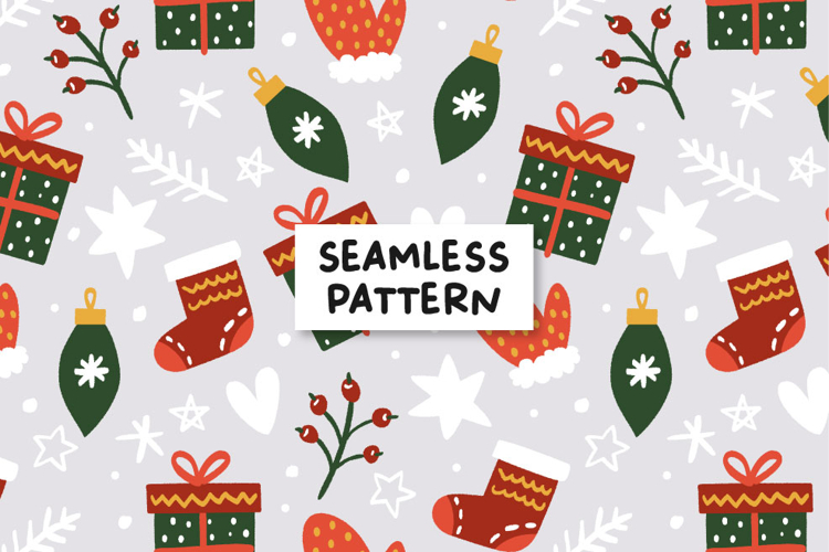 Christmas seamless pattern