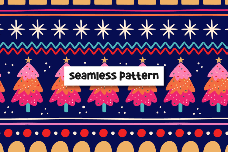 Christmas Seamless Pattern Image 14