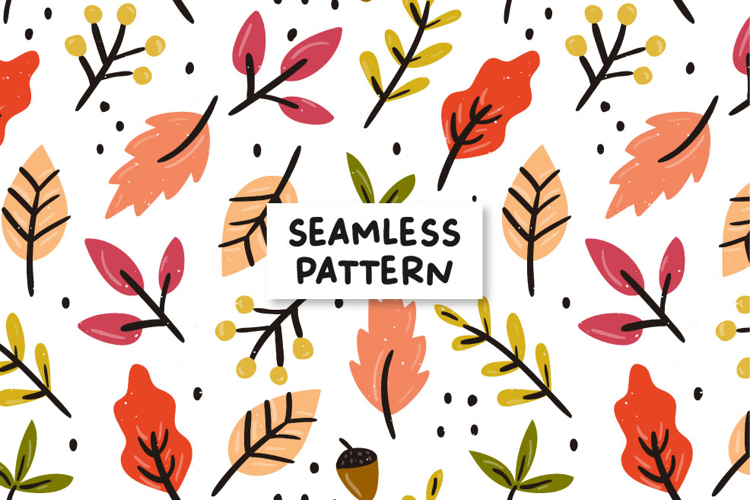 Autumn Leaves Pattern Leaves Background