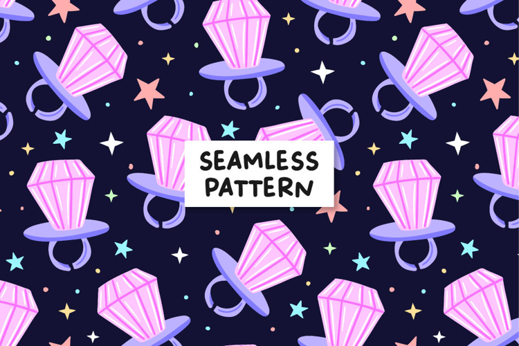 Ring pop pattern. Ring pop digital paper.