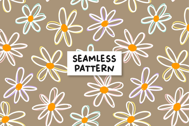 Floral seamless pattern. Flowers pattern. Floral paper