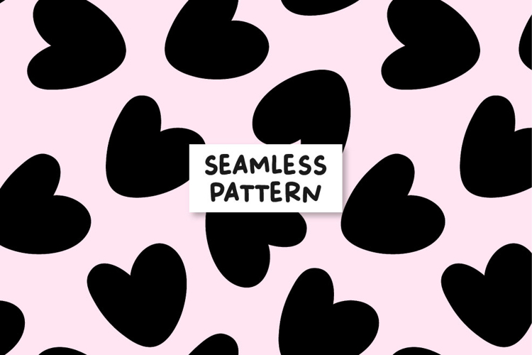 Hearts seamless pattern. Love seamless pattern. Hearts paper
