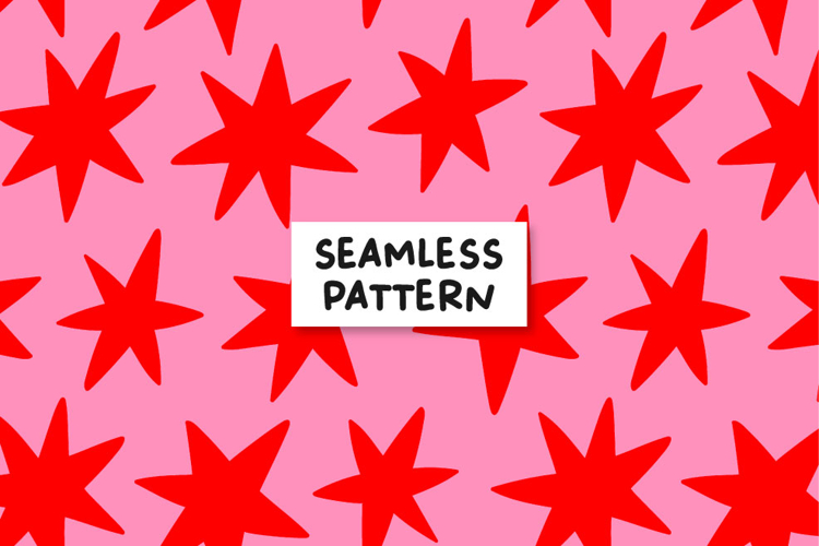 Stars pattern. Red stars. Stars background. Digital paper.