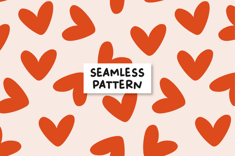 Hearts seamless pattern. Love seamless pattern