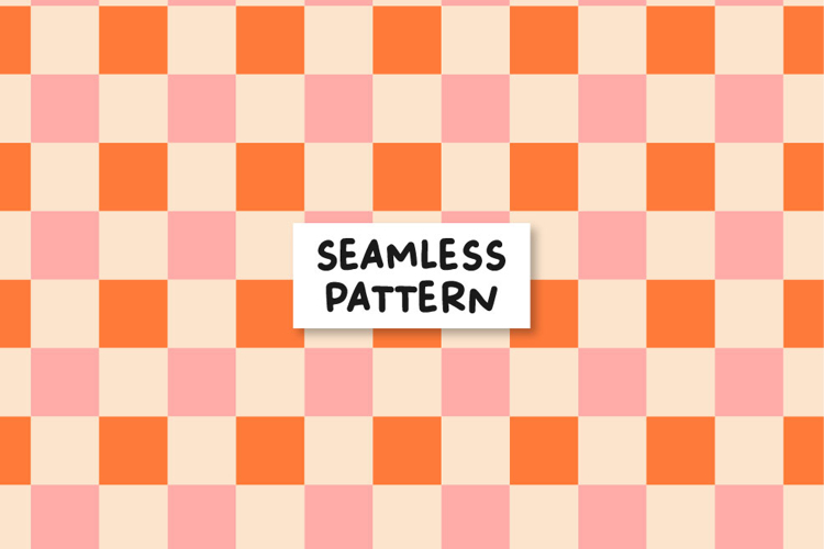Checkered seamless pattern. Retro pattern.
