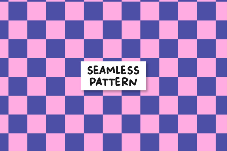 Chess board pattern. Retro seamless pattern. Plaid pattern