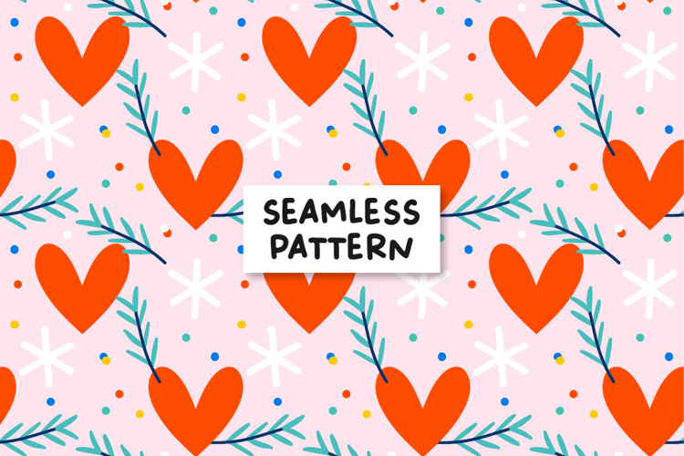 Love pattern. Love backgrond. Heart pattern.