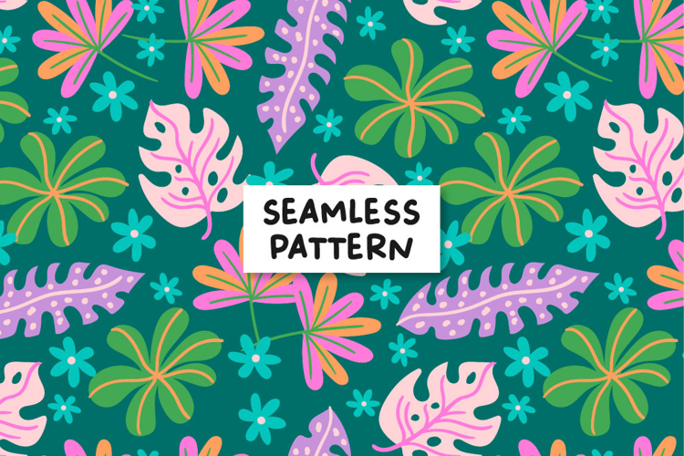Tropical seamless pattern. Tropical pattern. Summer pattern