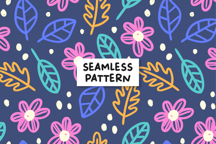 Floral seamless pattern. Doodle floral pattern. Floral print