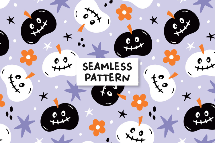 Pumpkin Sublimation Design Halloween Pattern Pumpkin Pattern