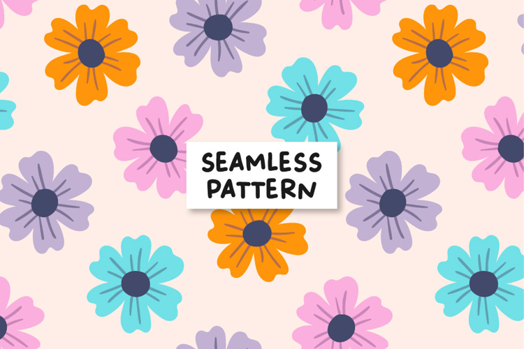 Floral Seamless Pattern Floral Sublimation Design