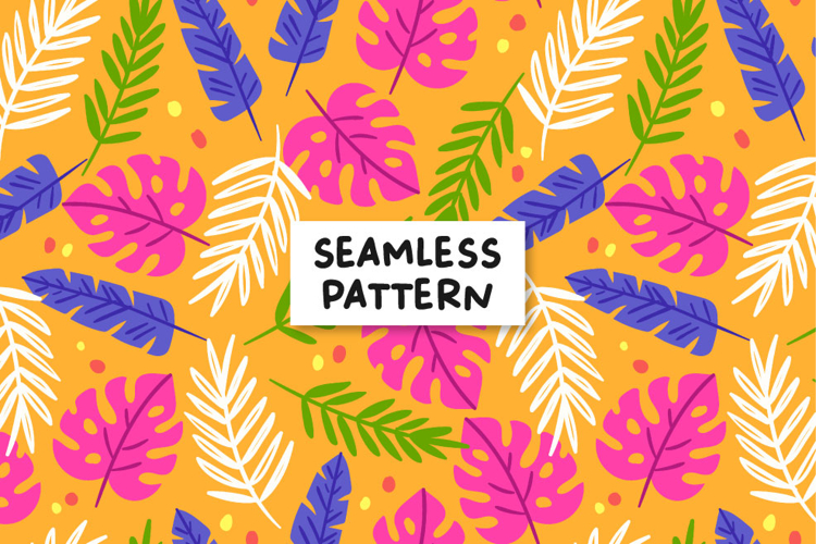 Tropical Pattern Summer Digital Paper Tropical Background