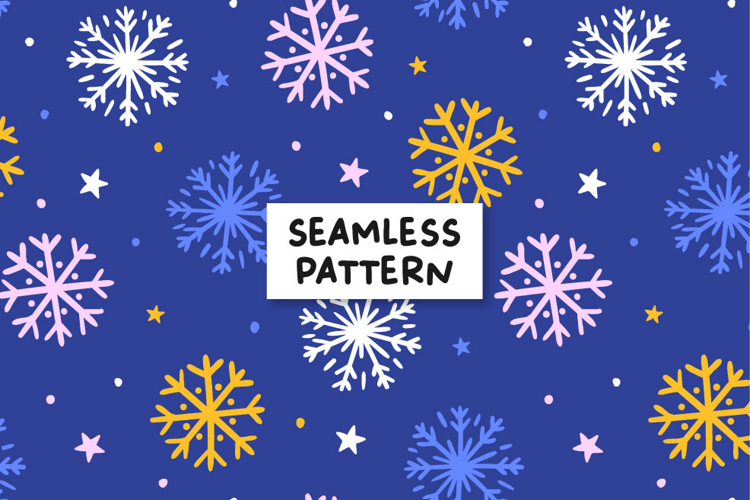 Snowflake Pattern Snowflake Background Winter Pattern