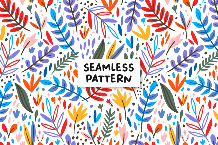Tropic leaves pattern. Floral background. Floral pattern