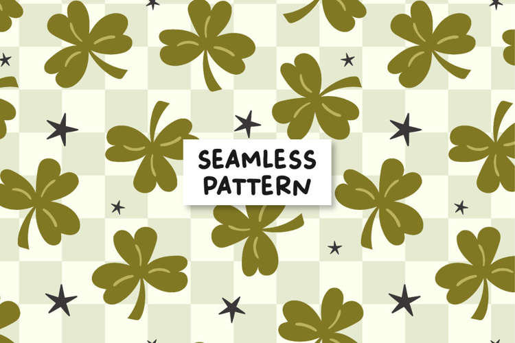 Clovers Seamless Pattern St Patrick's Pattern