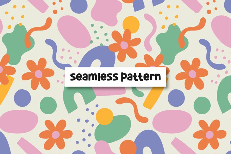 Floral Abstract Pattern Abstract Shapes Background