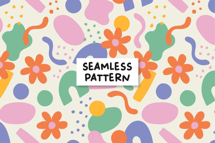 Floral Abstract Pattern Abstract Shapes Background